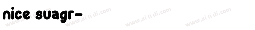nice suagr字体转换